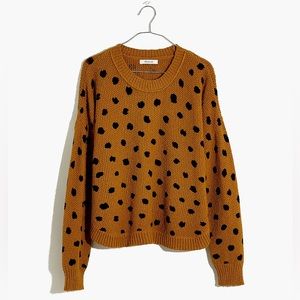 Madewell Painted Spots Pullover Sweater